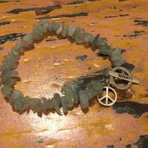 Stretch serenity/peace bracelet